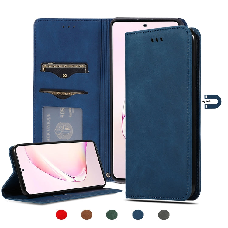 Custodia in pelle a vibrazione orizzontale magnetica per affari Retro Skin Feel, For Samsung Galaxy A41 (EU), For Samsung Galaxy A51 5G, For Samsung Galaxy A71 5G, For Samsung Galaxy Note 10 Lite/A81