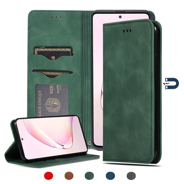 Custodia in pelle a vibrazione orizzontale magnetica per affari Retro Skin Feel, For Samsung Galaxy A41 (EU), For Samsung Galaxy A51 5G, For Samsung Galaxy A71 5G, For Samsung Galaxy Note 10 Lite/A81