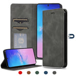 Custodia in pelle a vibrazione orizzontale magnetica per affari Retro Skin Feel, For Samsung Galaxy S10 Lite/A91, For Samsung Galaxy A21s