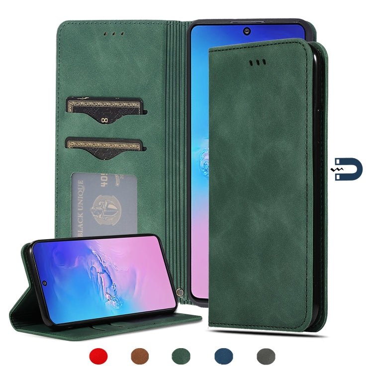 Custodia in pelle a vibrazione orizzontale magnetica per affari Retro Skin Feel, For Samsung Galaxy S10 Lite/A91, For Samsung Galaxy A21s