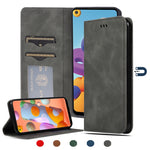 Custodia in pelle a vibrazione orizzontale magnetica per affari Retro Skin Feel, For Samsung Galaxy S10 Lite/A91, For Samsung Galaxy A21s