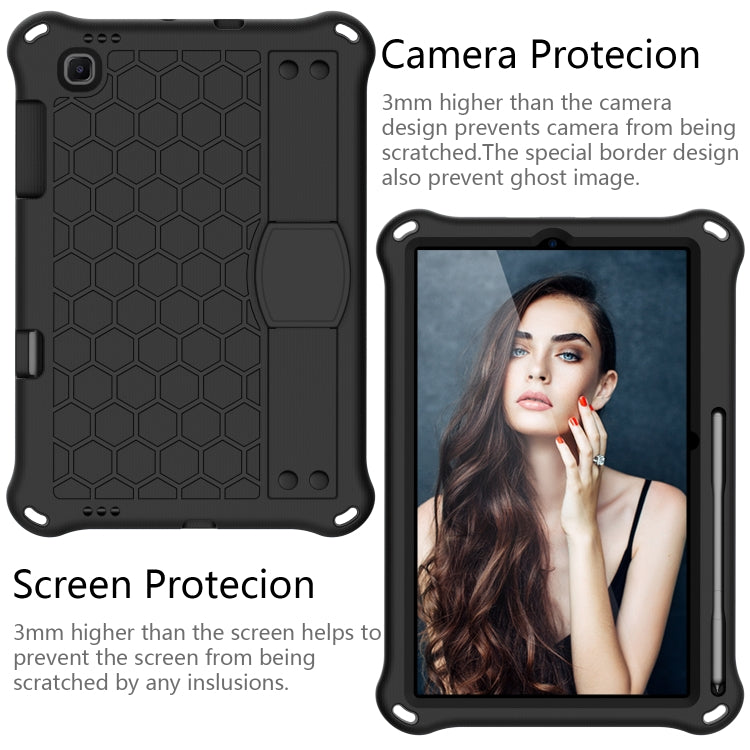 Design a nido d'ape Materiale EVA + PC Guscio protettivo piatto anticaduta a quattro angoli con cinturino, For Galaxy Tab S6 Lite P610, For  Galaxy Tab S6 Lite P610