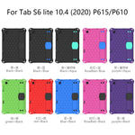 Design a nido d'ape Materiale EVA + PC Guscio protettivo piatto anticaduta a quattro angoli con cinturino, For Galaxy Tab S6 Lite P610, For  Galaxy Tab S6 Lite P610