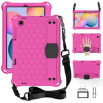 Design a nido d'ape Materiale EVA + PC Guscio protettivo piatto anticaduta a quattro angoli con cinturino, For Galaxy Tab S6 Lite P610, For  Galaxy Tab S6 Lite P610