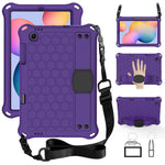 Design a nido d'ape Materiale EVA + PC Guscio protettivo piatto anticaduta a quattro angoli con cinturino, For Galaxy Tab S6 Lite P610, For  Galaxy Tab S6 Lite P610