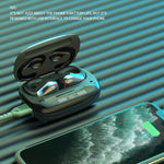 T20 TWS Bluetooth 5.0 Touch Auricolare Bluetooth senza fili con display a tre LED della batteria e scatola di ricarica, chiamata di supporto e assistente vocale