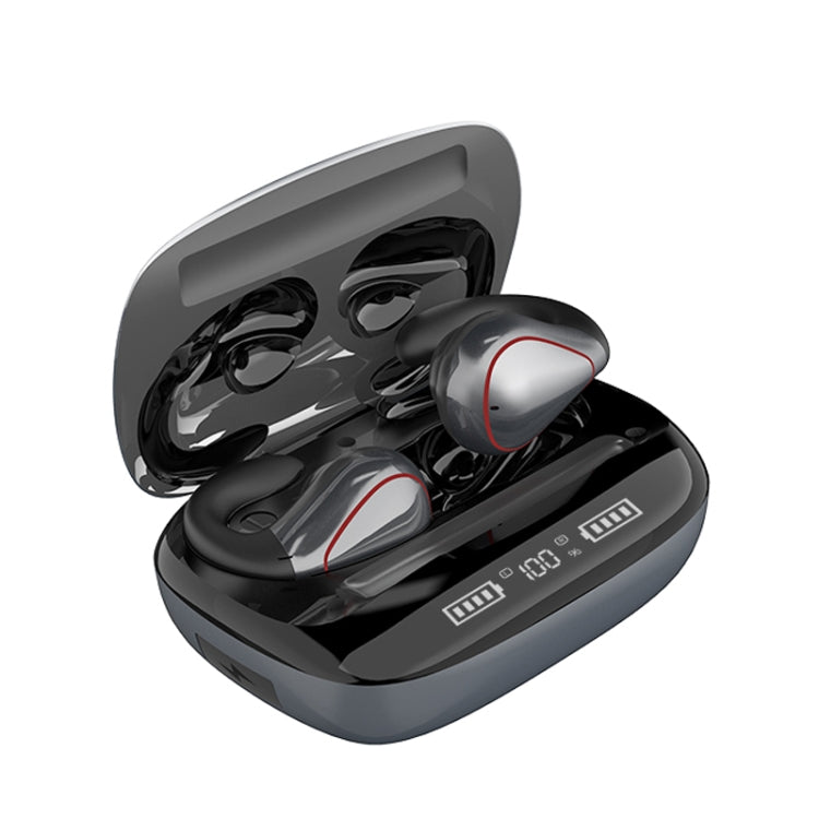 T20 TWS Bluetooth 5.0 Touch Auricolare Bluetooth senza fili con display a tre LED della batteria e scatola di ricarica, chiamata di supporto e assistente vocale
