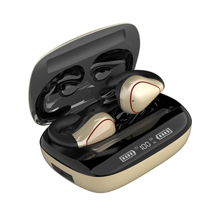 T20 TWS Bluetooth 5.0 Touch Auricolare Bluetooth senza fili con display a tre LED della batteria e scatola di ricarica, chiamata di supporto e assistente vocale