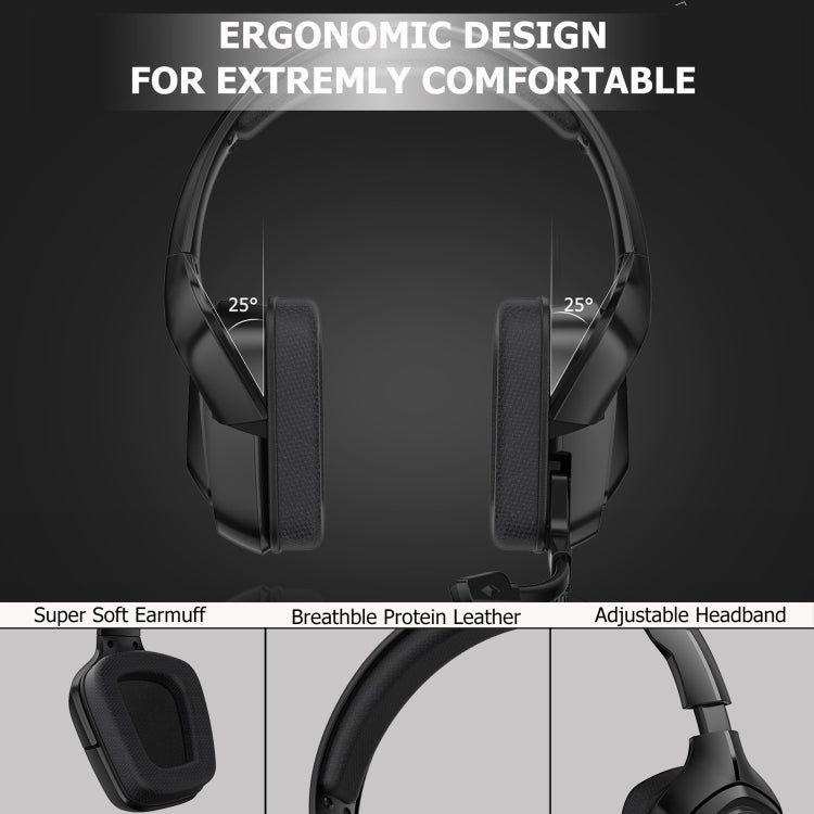 ONIKUMA K20 PS4 Cuffie da gioco stereo con microfono/luce LED per XBox One/tablet portatile