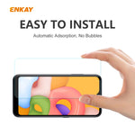 10 PZ ENKAY Hat-Prince 0.26mm 9H 2.5D Pellicola in vetro temperato con bordo curvo, For Samsung Galaxy A01, For Samsung Galaxy A10s, For Samsung Galaxy A11 / Galaxy M11, For Samsung Galaxy A21, For Samsung Galaxy A21s, For Samsung Galaxy A31           ...