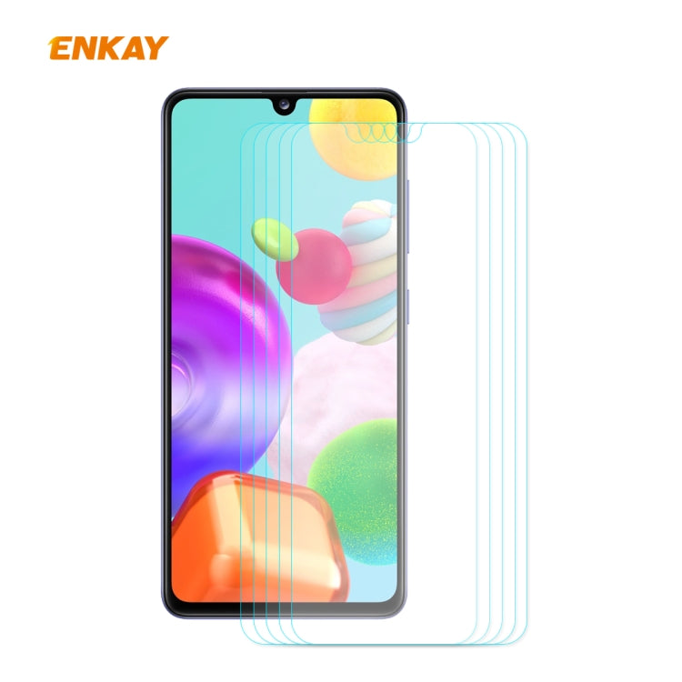 5PCS ENKAY Hat-Prince 0.26mm 9H 2.5D Pellicola in vetro temperato con bordo curvo, For Samsung Galaxy A01, For Samsung Galaxy A10s, For Samsung Galaxy A11 / M11, For Samsung Galaxy A21, For Samsung Galaxy A21s, For Samsung Galaxy M31 / M21             ...