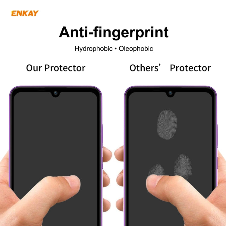 2 PZ ENKAY Hat-Prince Full Glue 0.26mm 9H 2.5D Pellicola a copertura totale in vetro temperato, For Galaxy A01 2 PCS, For Samsung Galaxy A41, For  Galaxy A11 / M11 2 PCS, For Samsung Galaxy M31 / M21, For Galaxy A21s 2pcs, For Galaxy A31 2 PCS