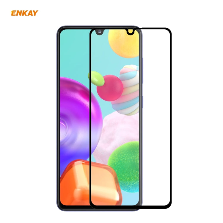 ENKAY Hat-Prince Full Glue 0.26mm 9H 2.5D Pellicola a copertura totale in vetro temperato, For Galaxy A01, For Galaxy A11 / M11, For Galaxy M31 / M21, For Galaxy A21s, For Galaxy A31, For Galaxy A41
