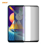 10 PZ ENKAY Hat-Prince Full Glue 0.26mm 9H 2.5D Pellicola a copertura totale in vetro temperato, For Galaxy A01 10 PCS, For Samsung Galaxy M31 / M21, For Galaxy A11 / M11 10 PCS, For Galaxy A21s 10pcs, For Galaxy A31 10 PCS, For Galaxy A41 10 PCS