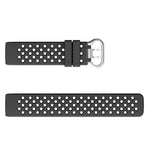 Per Fitbit Charge 3/4 Cinturino di ricambio per cinturino in silicone quadrato cavo, Black, Pink, White, Red, Dark Blue, Purple