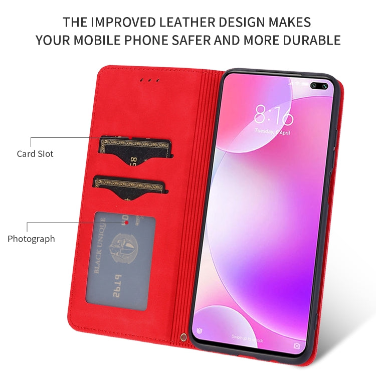 Custodia in pelle a vibrazione orizzontale magnetica per affari Retro Skin Feel, For Redmi K30 & Poco X2, For Redmi K30 Pro / Poco F2 Pro, For Redmi Note 9 / Redmi 10X 4G, For Redmi Note 9 Pro / Note 9S