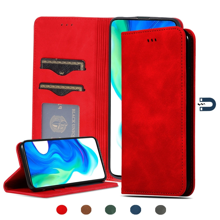 Custodia in pelle a vibrazione orizzontale magnetica per affari Retro Skin Feel, For Redmi K30 & Poco X2, For Redmi K30 Pro / Poco F2 Pro, For Redmi Note 9 / Redmi 10X 4G, For Redmi Note 9 Pro / Note 9S