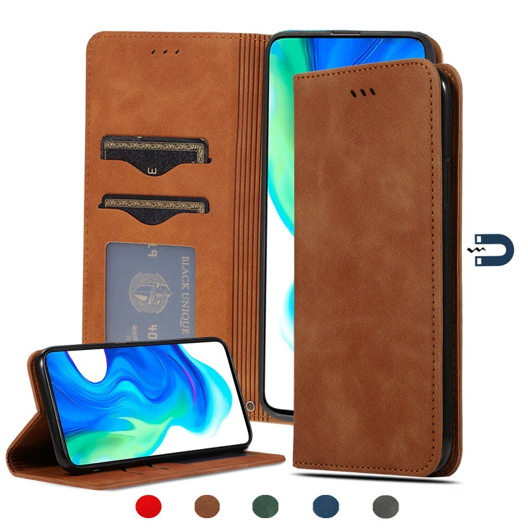 Custodia in pelle a vibrazione orizzontale magnetica per affari Retro Skin Feel, For Redmi K30 & Poco X2, For Redmi K30 Pro / Poco F2 Pro, For Redmi Note 9 / Redmi 10X 4G, For Redmi Note 9 Pro / Note 9S