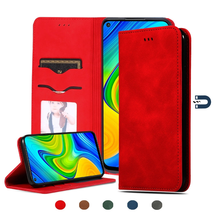 Custodia in pelle a vibrazione orizzontale magnetica per affari Retro Skin Feel, For Redmi K30 & Poco X2, For Redmi K30 Pro / Poco F2 Pro, For Redmi Note 9 / Redmi 10X 4G, For Redmi Note 9 Pro / Note 9S
