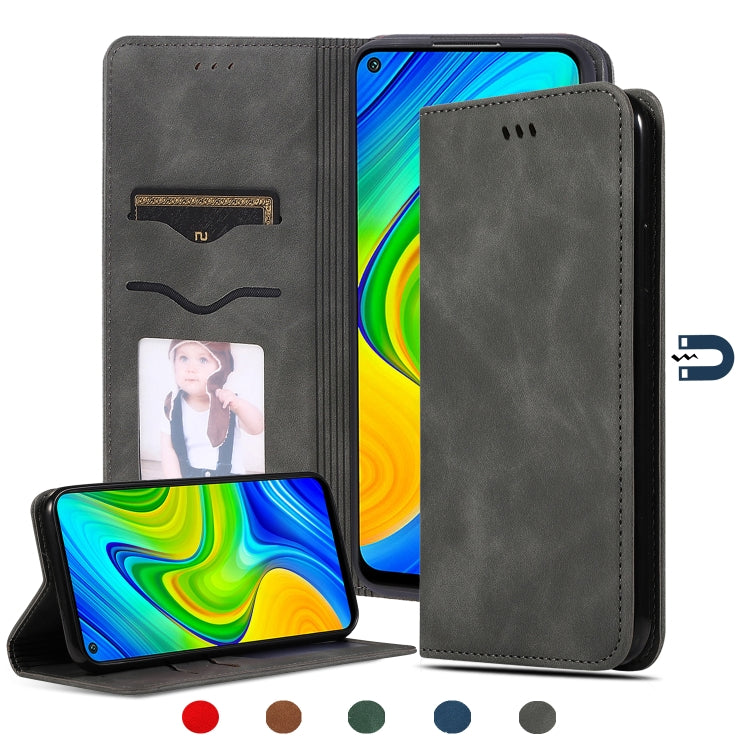Custodia in pelle a vibrazione orizzontale magnetica per affari Retro Skin Feel, For Redmi K30 & Poco X2, For Redmi K30 Pro / Poco F2 Pro, For Redmi Note 9 / Redmi 10X 4G, For Redmi Note 9 Pro / Note 9S