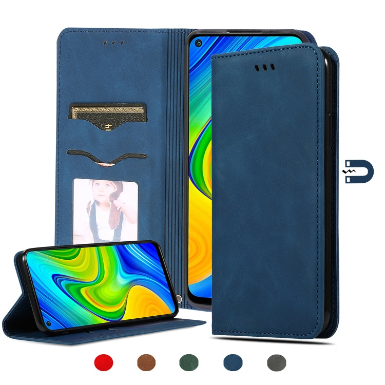 Custodia in pelle a vibrazione orizzontale magnetica per affari Retro Skin Feel, For Redmi K30 & Poco X2, For Redmi K30 Pro / Poco F2 Pro, For Redmi Note 9 / Redmi 10X 4G, For Redmi Note 9 Pro / Note 9S