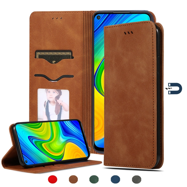 Custodia in pelle a vibrazione orizzontale magnetica per affari Retro Skin Feel, For Redmi K30 & Poco X2, For Redmi K30 Pro / Poco F2 Pro, For Redmi Note 9 / Redmi 10X 4G, For Redmi Note 9 Pro / Note 9S