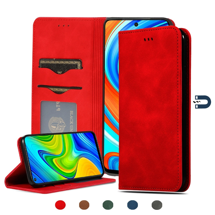 Custodia in pelle a vibrazione orizzontale magnetica per affari Retro Skin Feel, For Redmi K30 & Poco X2, For Redmi K30 Pro / Poco F2 Pro, For Redmi Note 9 / Redmi 10X 4G, For Redmi Note 9 Pro / Note 9S