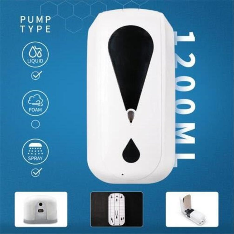 Dispenser automatico per sterilizzazione a goccia con sensore a infrarossi touchless da parete da 1200 ml