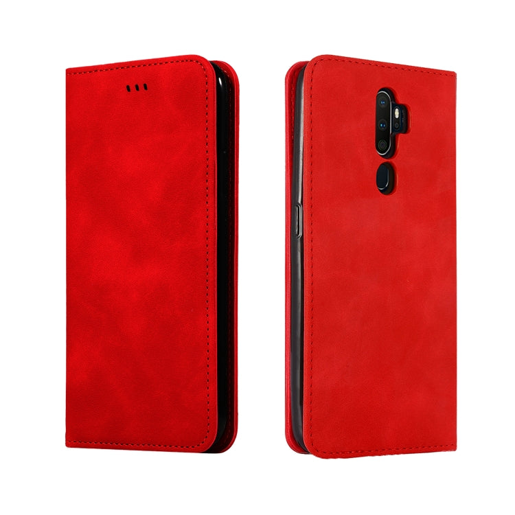 Custodia in pelle a vibrazione orizzontale magnetica per affari Retro Skin Feel, For OPPO A9 2020 & A5 2020 & A11X, For OPPO Reno 2Z & Reno 2F