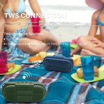 NewRixing NR3023 Altoparlante Bluetooth wireless stereo portatile, microfono integrato, supporto TF Card / FM