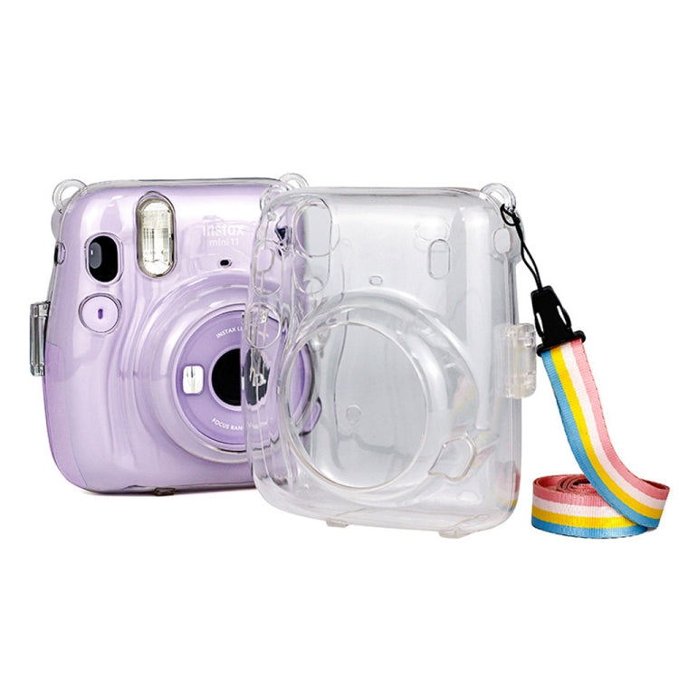 Richwell Custodia da trasporto Custodia rigida in cristallo con tracolla per Fujifilm Instax Mini 11