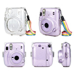 Richwell Custodia da trasporto Custodia rigida in cristallo con tracolla per Fujifilm Instax Mini 11