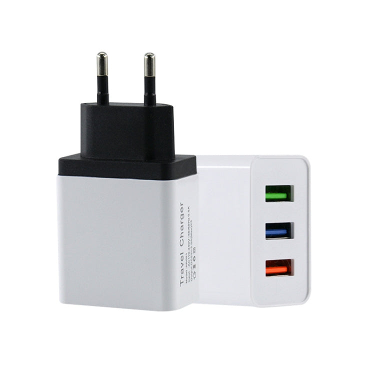 Caricabatterie da viaggio 3 USB 2A spina europea