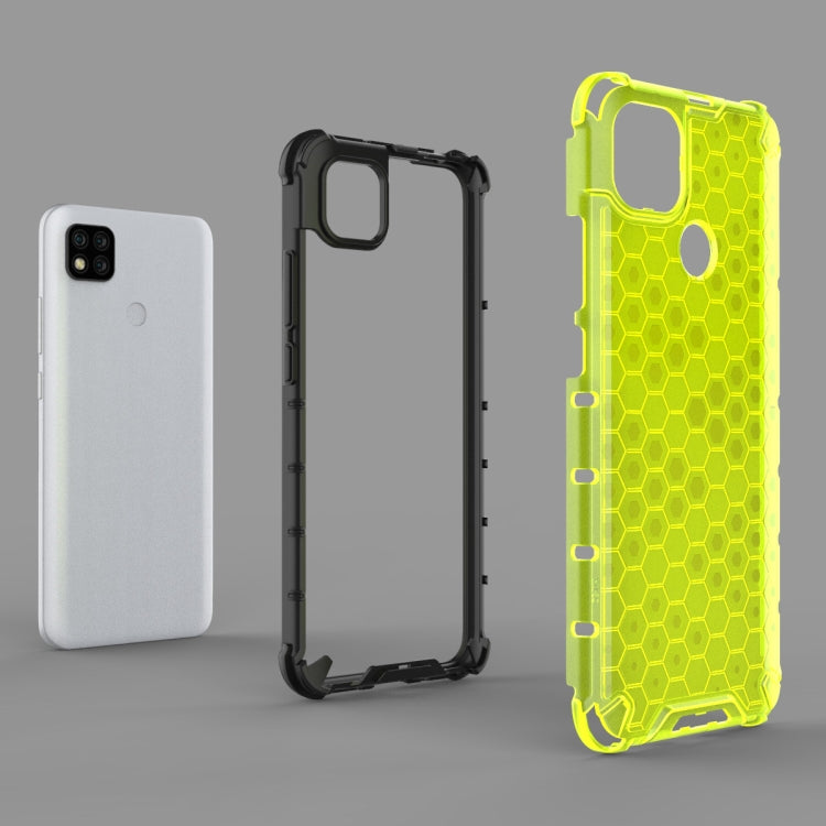 Per Xiaomi Redmi 9C Custodia antiurto a nido d'ape per PC + TPU, For Xiaomi Redmi 9C, Xiaomi Redmi 9C