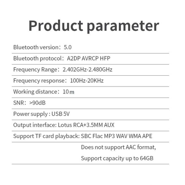 Ricevitore musicale Bluetooth R6 NFC con scheda TF
