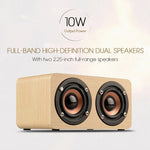 W5 Altoparlante portatile HiFi Shock Bass Bluetooth in legno, W5