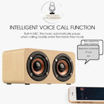 W5 Altoparlante portatile HiFi Shock Bass Bluetooth in legno, W5