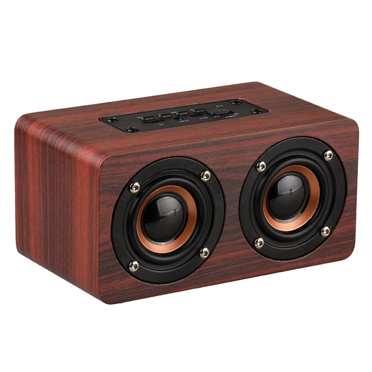 W5 Altoparlante portatile HiFi Shock Bass Bluetooth in legno, W5