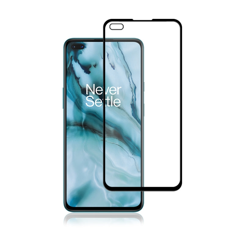 Per Oneplus Nord mocolo 0.33mm 9H 2.5D Pellicola in vetro temperato a colla completa, For Oneplus Nord