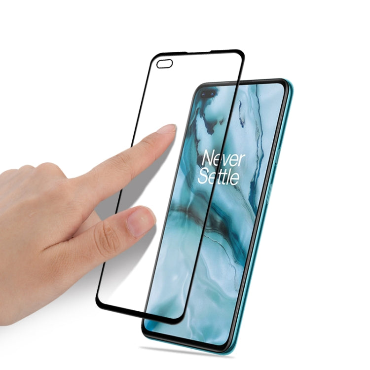 Per Oneplus Nord mocolo 0.33mm 9H 2.5D Pellicola in vetro temperato a colla completa, For Oneplus Nord