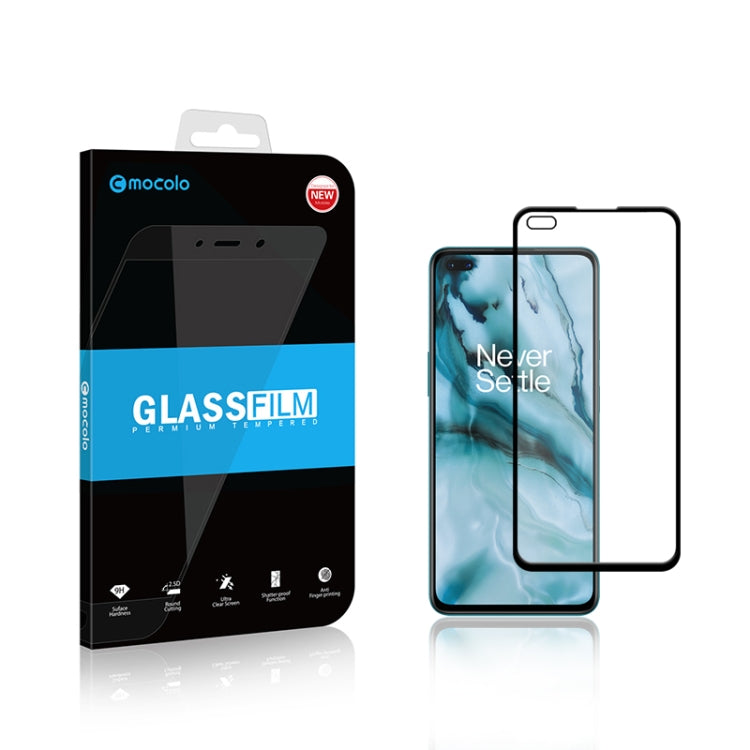 Per Oneplus Nord mocolo 0.33mm 9H 2.5D Pellicola in vetro temperato a colla completa, For Oneplus Nord