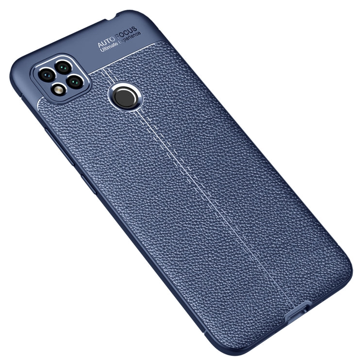 Custodia antiurto in TPU con texture Litchi, For Xiaomi Redmi 9A, For Xiaomi Redmi 9C