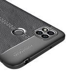 Custodia antiurto in TPU con texture Litchi, For Xiaomi Redmi 9A, For Xiaomi Redmi 9C