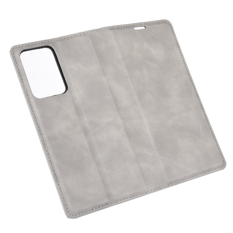 Per Samsung Galaxy Note20 Custodia in pelle con ventosa magnetica per affari ultra retrò con supporto, slot per carte e portafoglio, For Samsung Galaxy Note20 Ultra