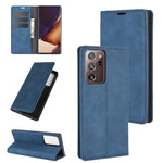Per Samsung Galaxy Note20 Custodia in pelle con ventosa magnetica per affari ultra retrò con supporto, slot per carte e portafoglio, For Samsung Galaxy Note20 Ultra
