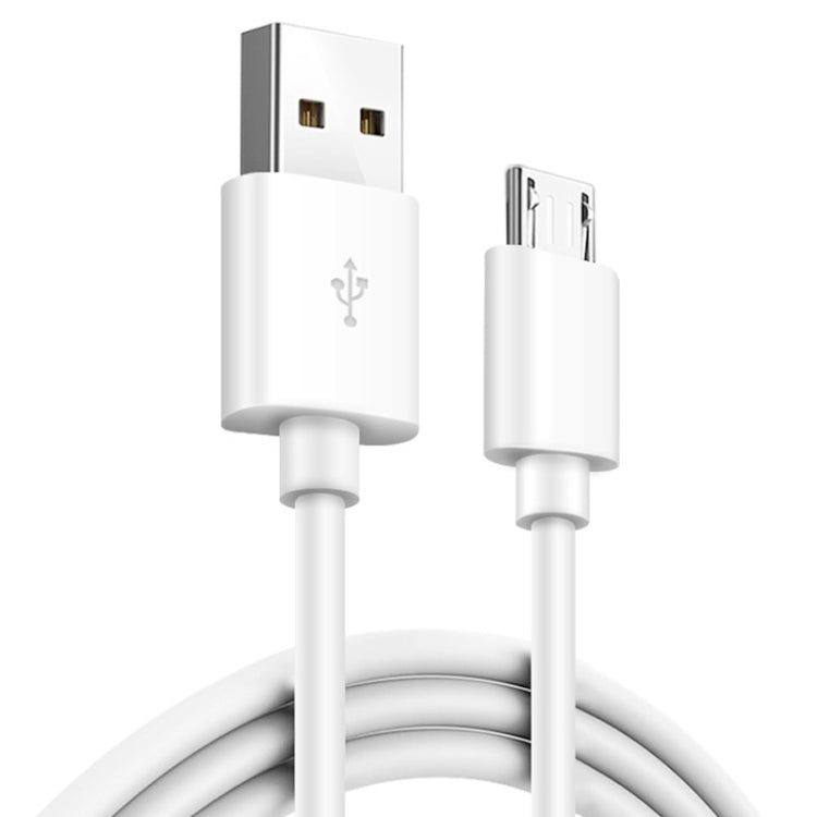 Cavo di ricarica interfaccia USB maschio a micro USB maschio 2,4 A, lunghezza: 1 m (bianco), 1m