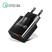 Mini QC3.0 USB 18W Caricatore rapido universale per tablet per telefono cellulare, spina europea, EU Plug