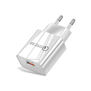 Mini QC3.0 USB 18W Caricatore rapido universale per tablet per telefono cellulare, spina europea, EU Plug