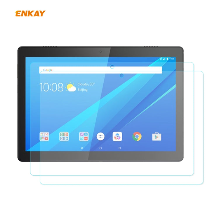 2 PZ ENKAY Hat-Prince 0.33mm 9H Durezza superficiale 2.5D Proteggi schermo in vetro temperato antideflagrante, For Huawei Honor V6, For Samsung Galaxy Tab A 8.4 (2020), For Lenovo M10 Plus 10.3, For Lenovo Smart Tab M10 10.1, For Lenovo E10 TB-X104F 10.1