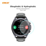 ENKAY Hat-Prince 0.2mm 9H 2.15D Pellicola proteggi schermo in vetro temperato con bordo curvo, For Samsung Galaxy Watch 3 45mm, For Samsung Galaxy Watch 3 41mm